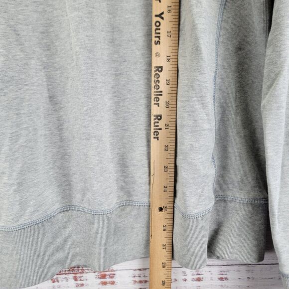 Lululemon Men’s Size L All Town Crew Long Sleeve Heather Gray Crewneck Casual - Picture 2 of 6